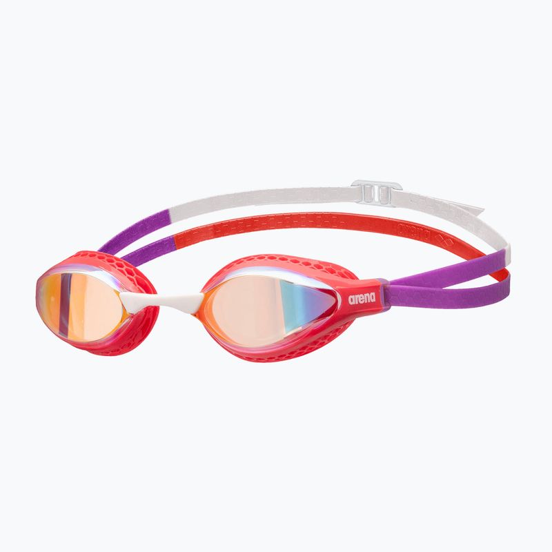 Plavecké brýle Arena Air-Speed Mirror yellow copper/bright coral/plum