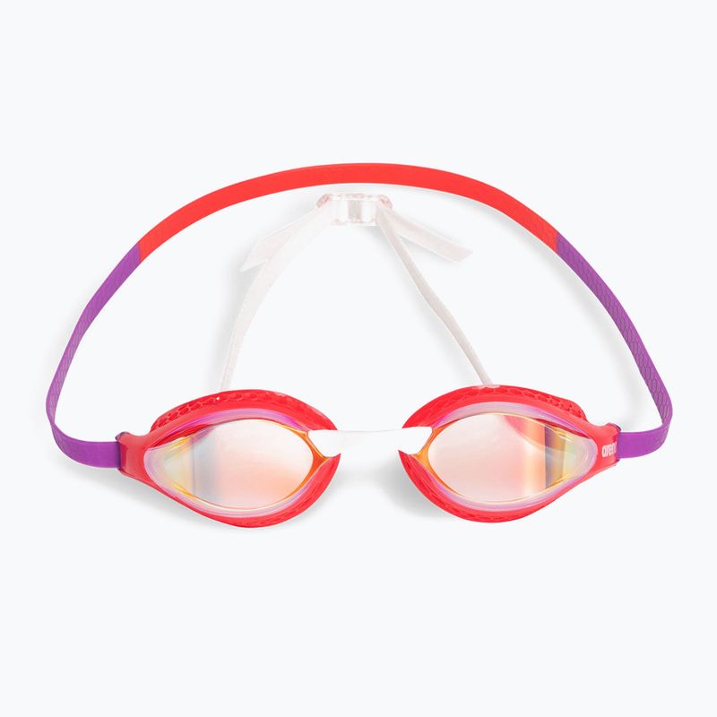 Plavecké brýle Arena Air-Speed Mirror yellow copper/bright coral/plum 2