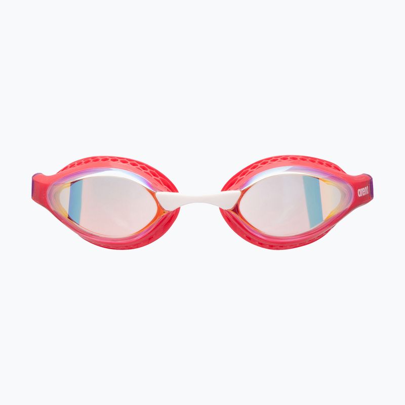 Plavecké brýle Arena Air-Speed Mirror yellow copper/bright coral/plum 4