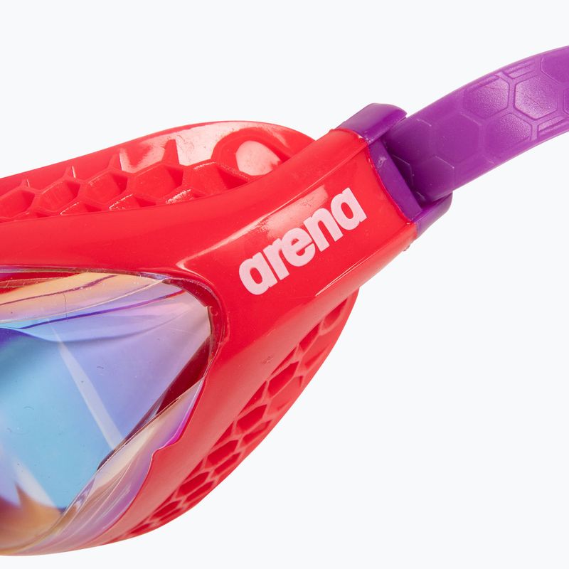 Plavecké brýle Arena Air-Speed Mirror yellow copper/bright coral/plum 5