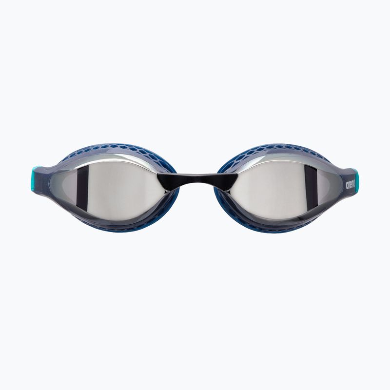Plavecké brýle Arena Air-Speed Mirror silver/navy/water 4
