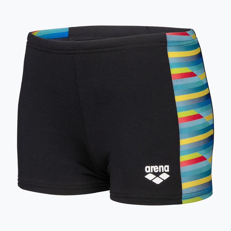 Dětské plavecké šortky Arena Racing Stripe black/black multi 3