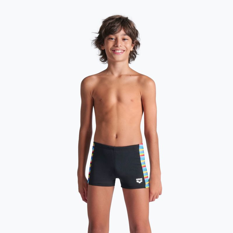 Dětské plavecké šortky Arena Racing Stripe black/black multi 4