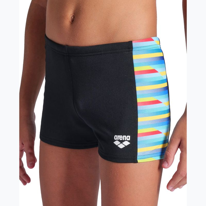 Dětské plavecké šortky Arena Racing Stripe black/black multi 7