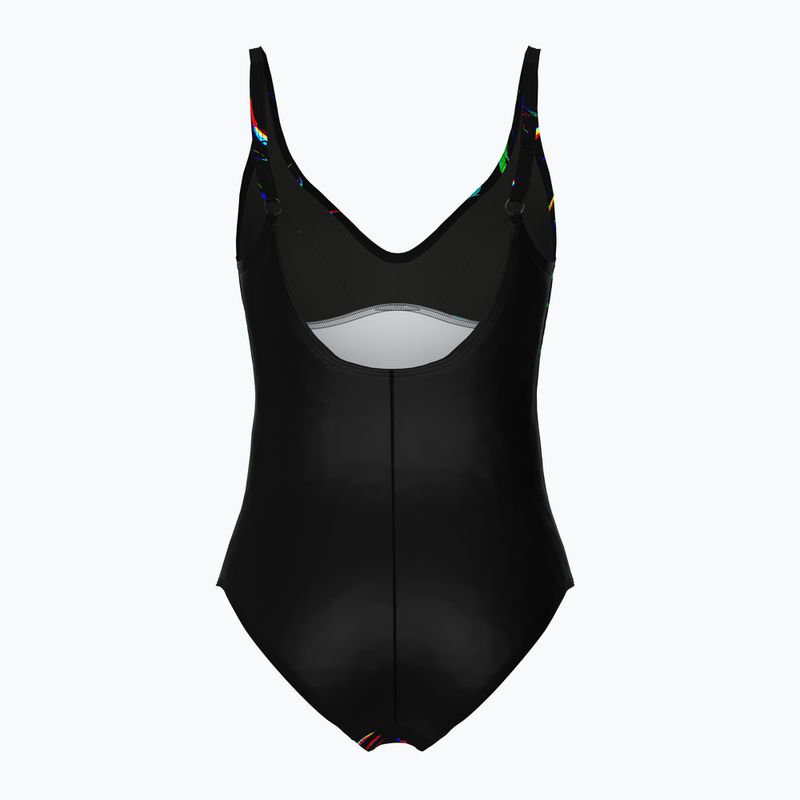 Dámské jednodílné plavky arena Abyss U Back multi black/black 2