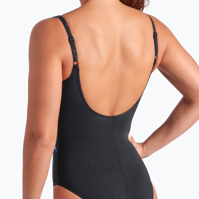 Dámské jednodílné plavky arena Abyss U Back multi black/black 9