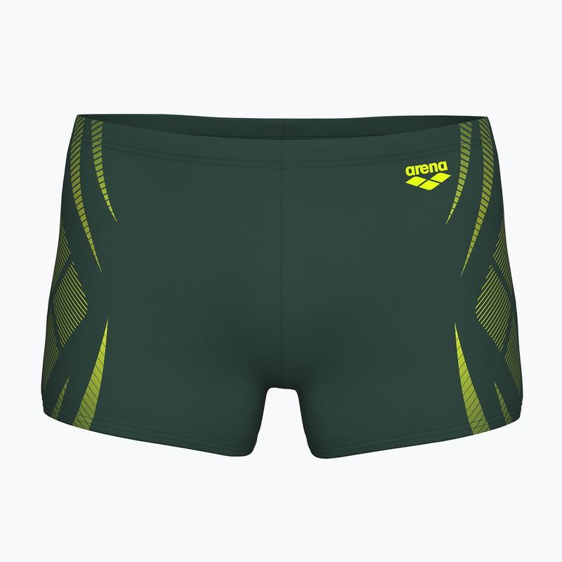 Pánské plavecké šortky Arena Poseidonia Swim Short dark sage/artic lime