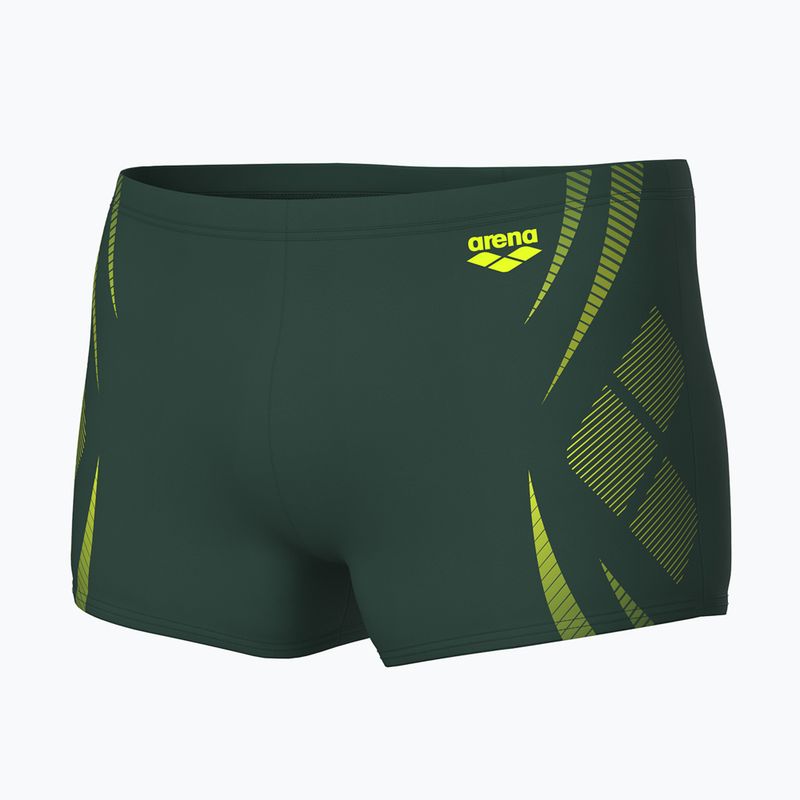 Pánské plavecké šortky Arena Poseidonia Swim Short dark sage/artic lime 3