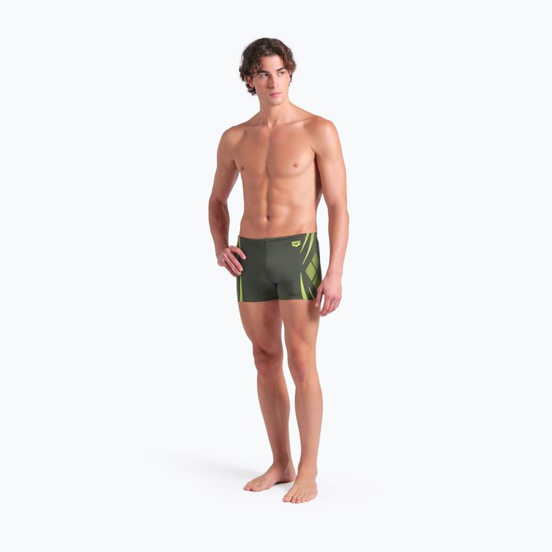 Pánské plavecké šortky Arena Poseidonia Swim Short dark sage/artic lime 5
