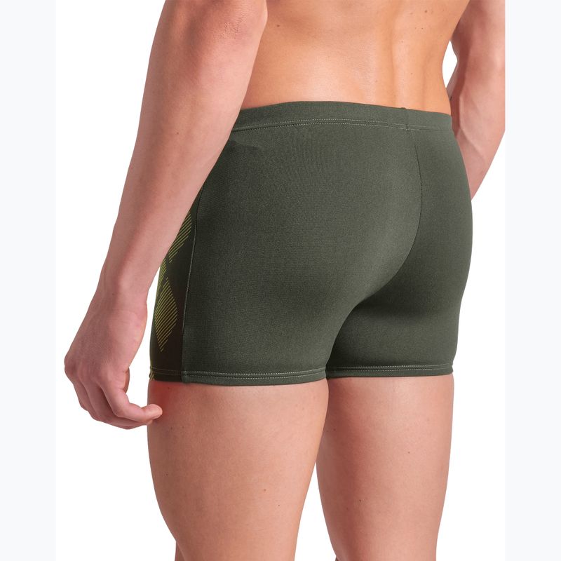 Pánské plavecké šortky Arena Poseidonia Swim Short dark sage/artic lime 8