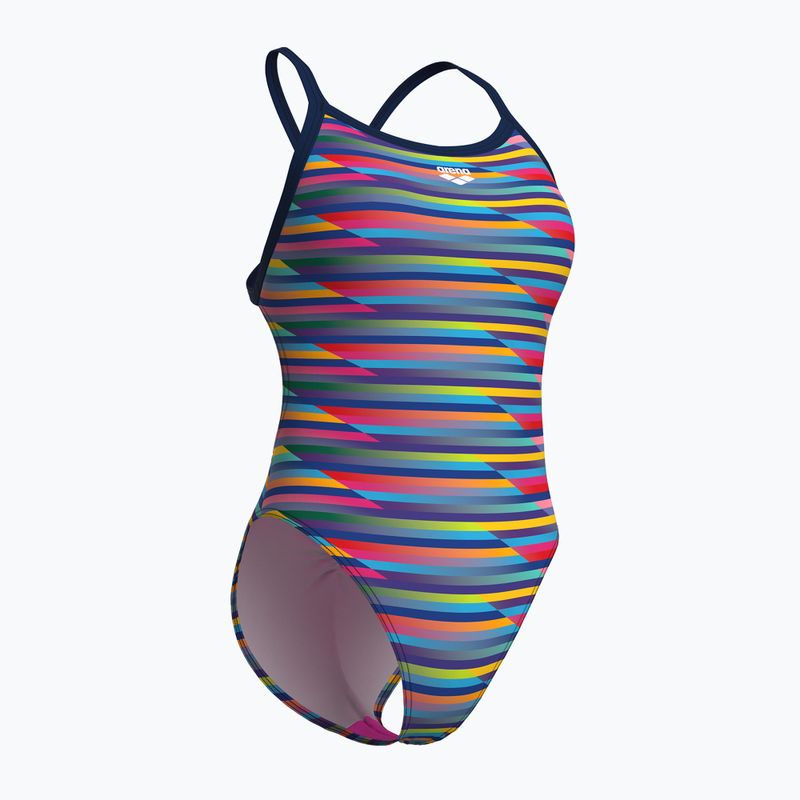 Dámské jednodílné plavky arena Racing Stripe Xcriss Cross navy multi/navy 3