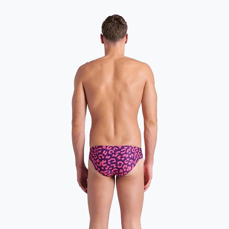 Pánské plavky Arena Printed Swim Briefs fuchsia multi 6