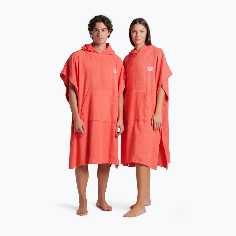 Pončo arena Cotton Poncho calypso coral/white 5
