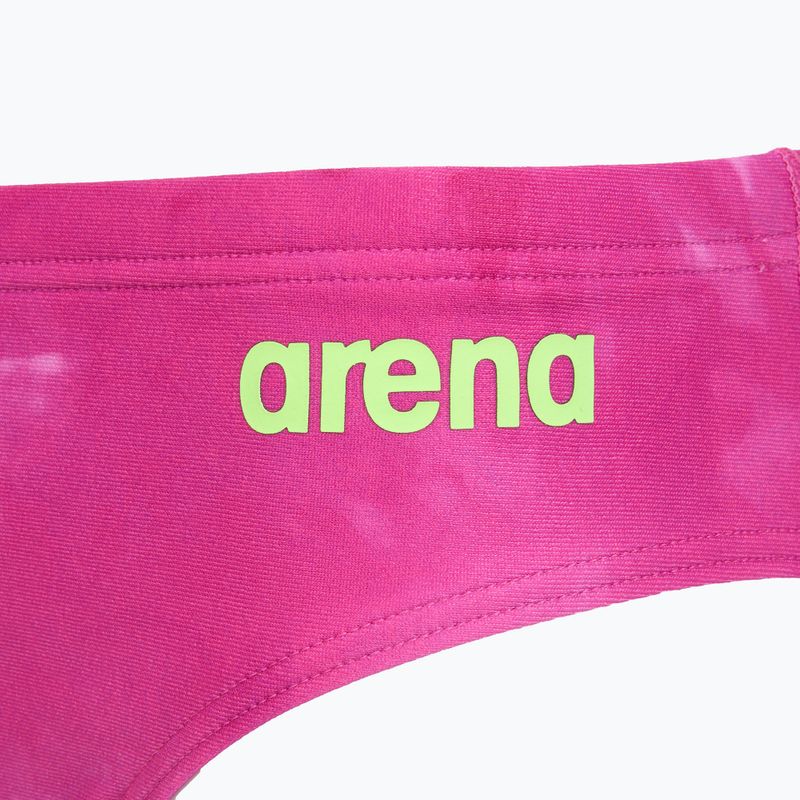 Pánské plavky arena Tie-Dye Briefs Allover shocking pink multi 3