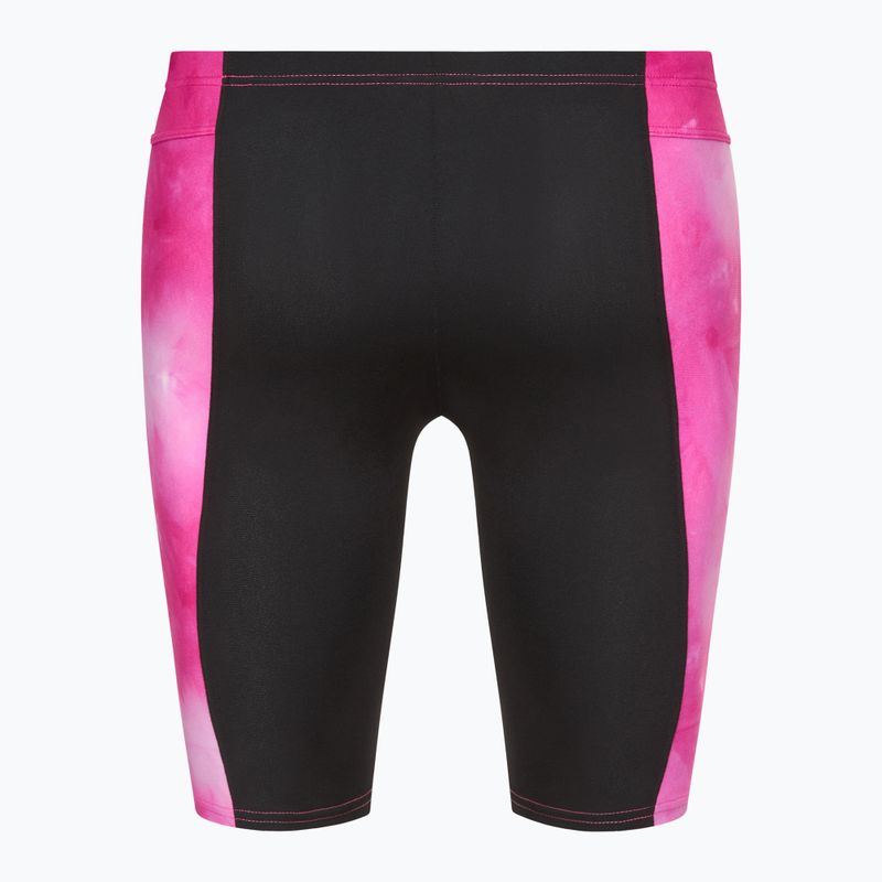 Pánské plavky arena Tie-Dye Jammer Allover Print shocking pink multi/black 2