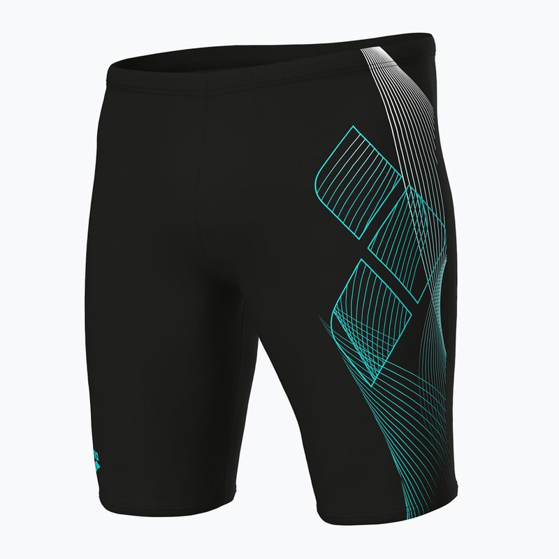 Pánské plavecké jammery arena Sea Water Swim Jammer black/water 3