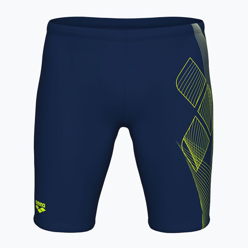 Pánské plavecké jammery arena Sea Water Swim Jammer navy/artic lime