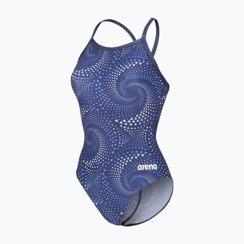 Dámské jednodílné plavky arena Fireflow Lightdrop Back navy/team navy 3