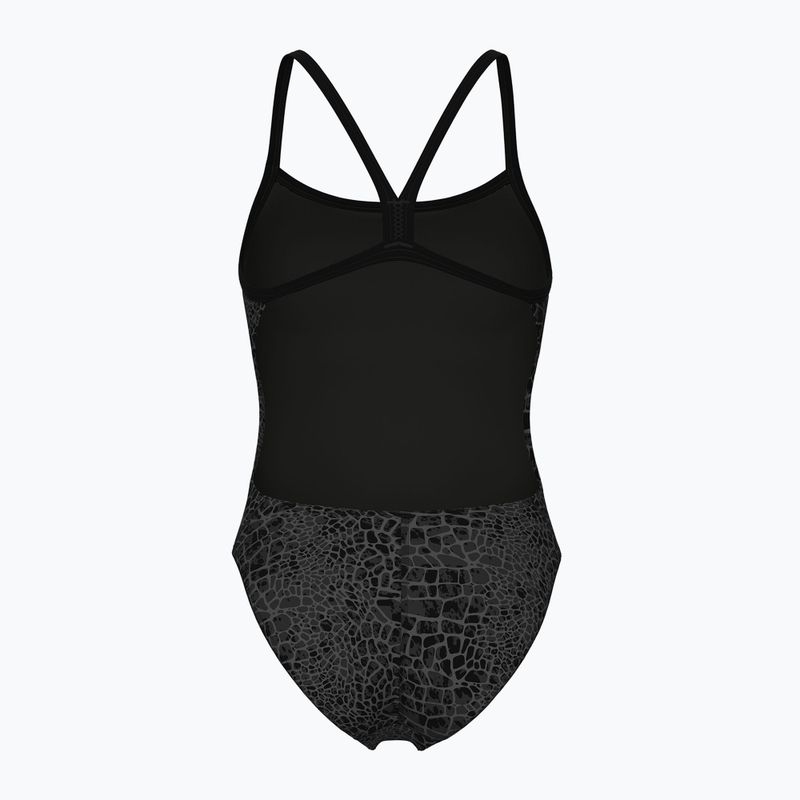 Dámské jednodílné plavky Arena Snake Skin Challenge black/team black 2