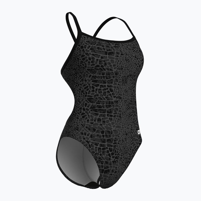 Dámské jednodílné plavky Arena Snake Skin Challenge black/team black 3