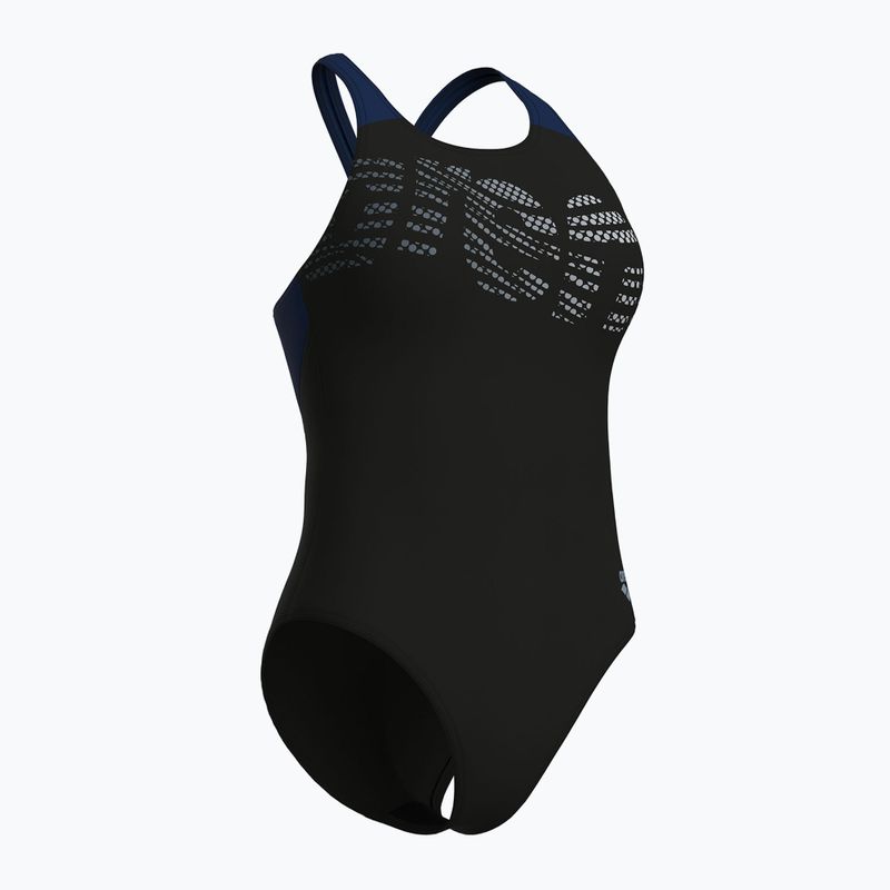 Dámské jednodílné plavky Arena Flowing V Back black/navy 3