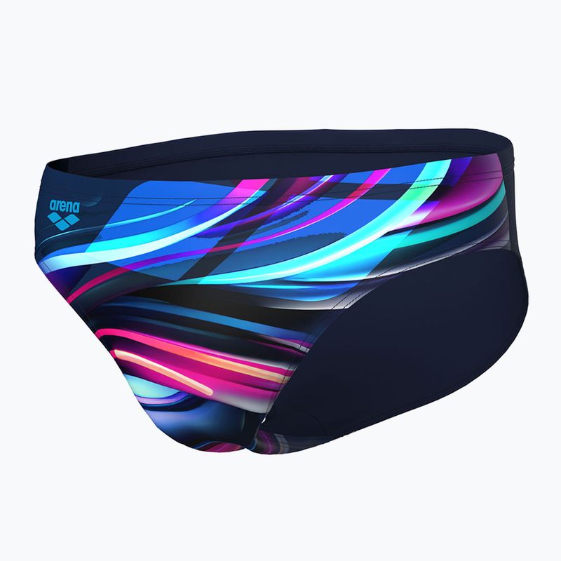 Pánské plavky arena Bloom Swim Briefs multi navy/navy 3