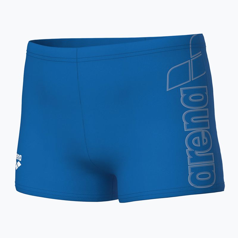 Dětské plavky Arena Logo Swim Short blue river/white 3