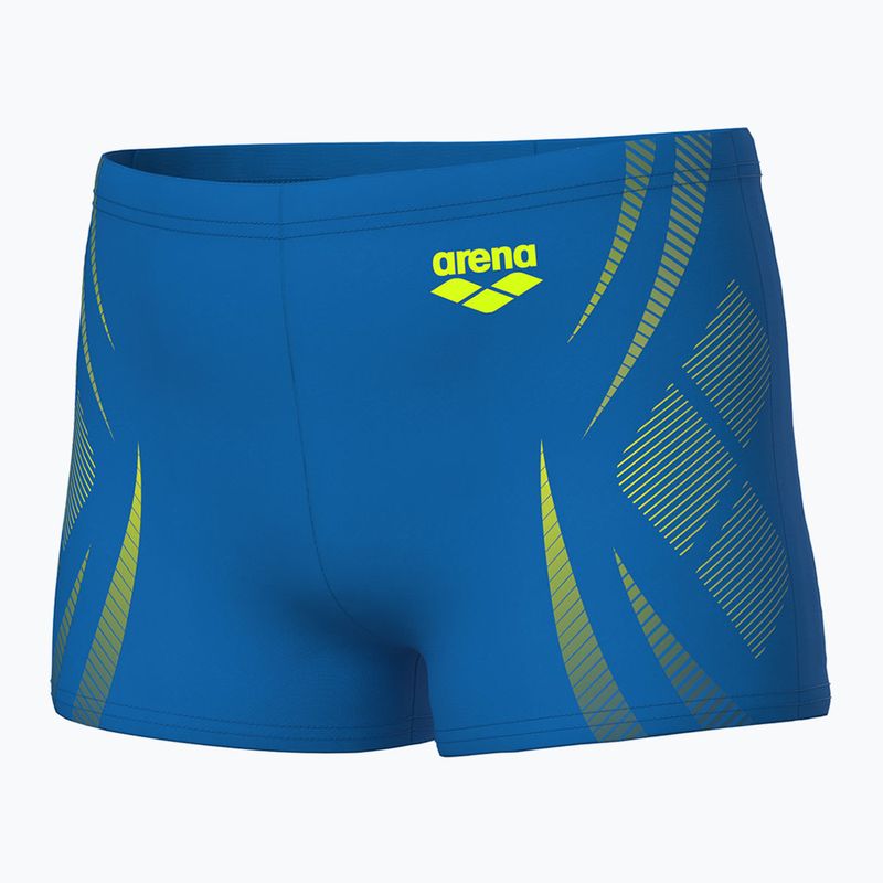 Dětské plavky Arena Poseidonia Swim Short blue river/artic lime 3