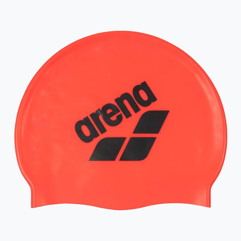 Plavecká čepice arena Big Logo bright coral/asphalt