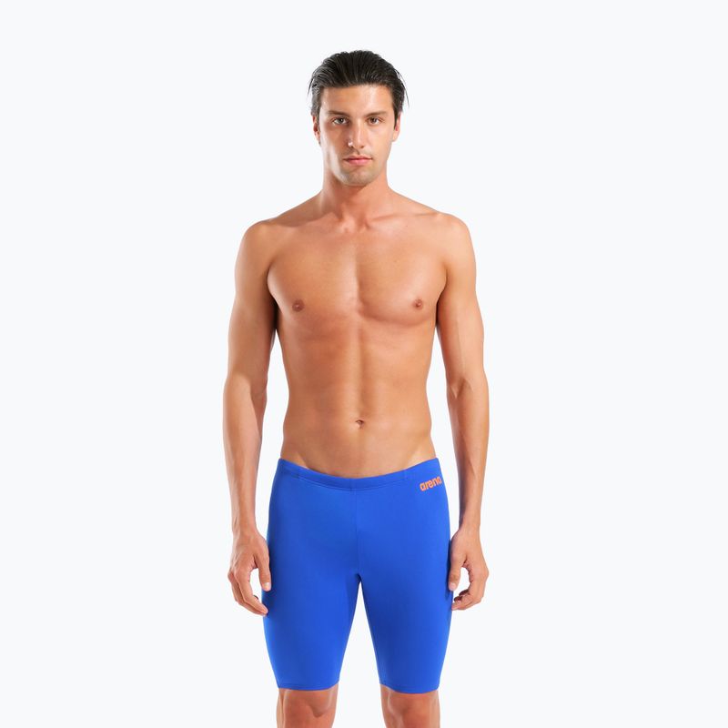 Pánské plavecké jammery arena Team Swim Jammer Solid neon blue/team orange 5