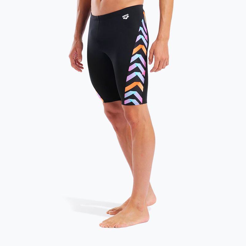 Pánské plavky Arena Texture Swim black/black multi 5