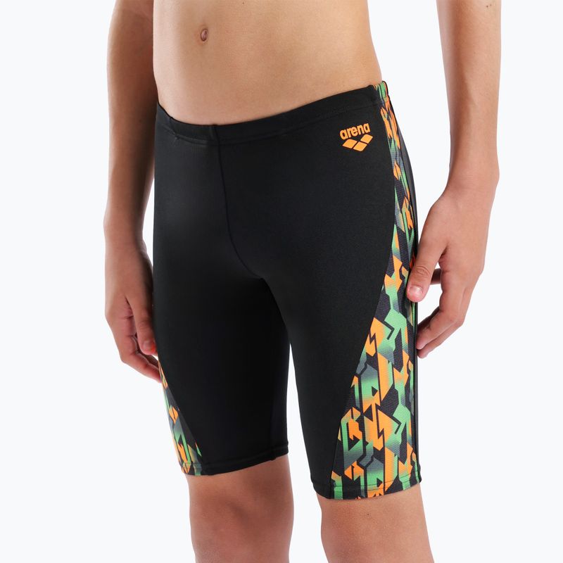 Dětské plavky Arena Print Swim black/orange multi 8