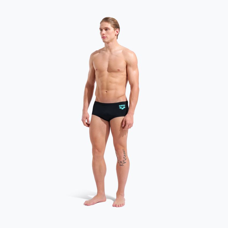 Pánské plavecké boxerky arena One Low Waist Short Big Logo black/black 6