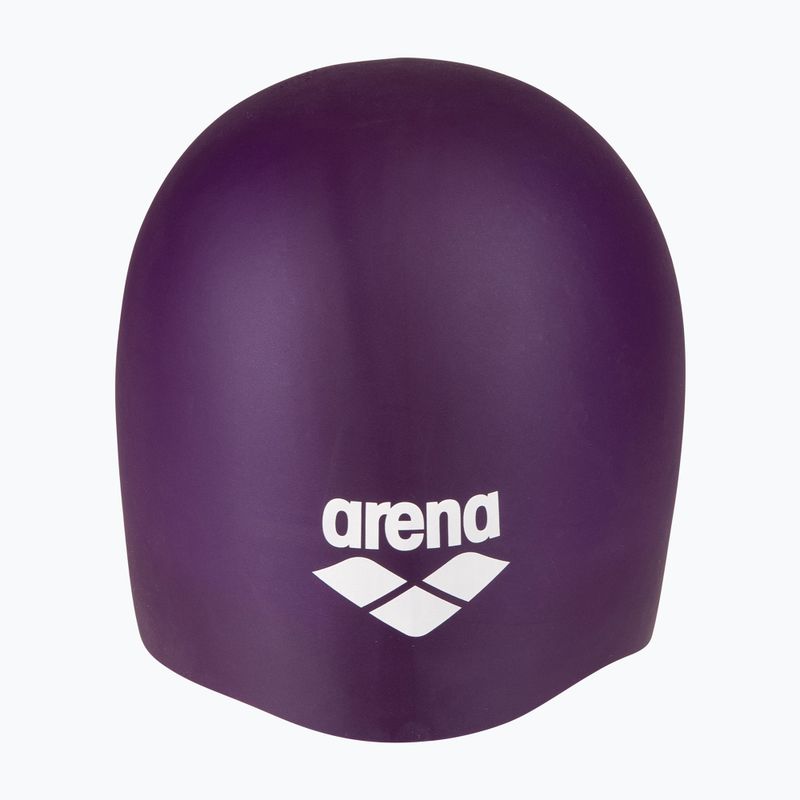 Plavecká čepice arena Long Hair plum/white 3