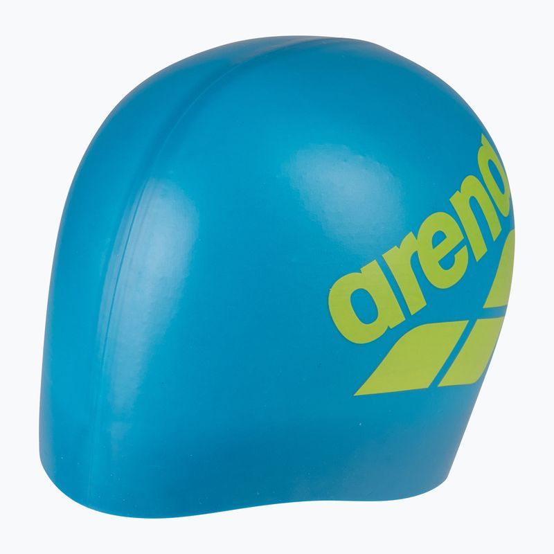 Plavecká čepice arena Big Logo blue cosmo/artic lime 3