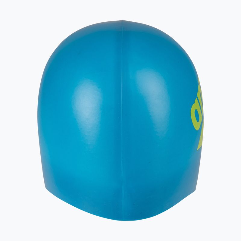 Plavecká čepice arena Big Logo blue cosmo/artic lime 5