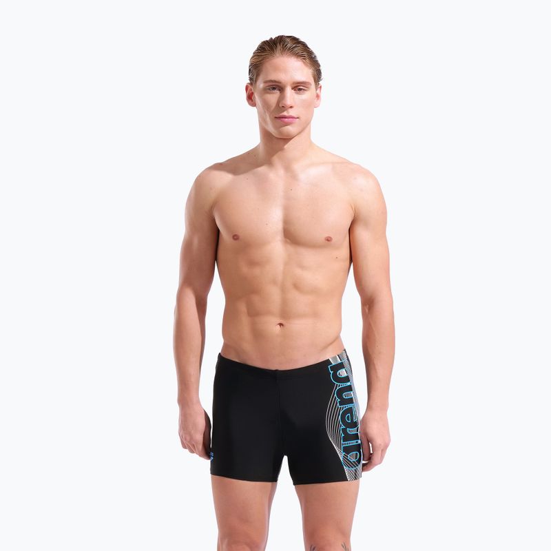 Pánské plavecké boxerky arena Basic Swim Short black/turquoise 5