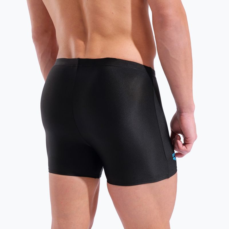 Pánské plavecké boxerky arena Basic Swim Short black/turquoise 9