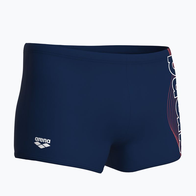 Pánské plavecké boxerky arena Basic Swim Short navy/white 4