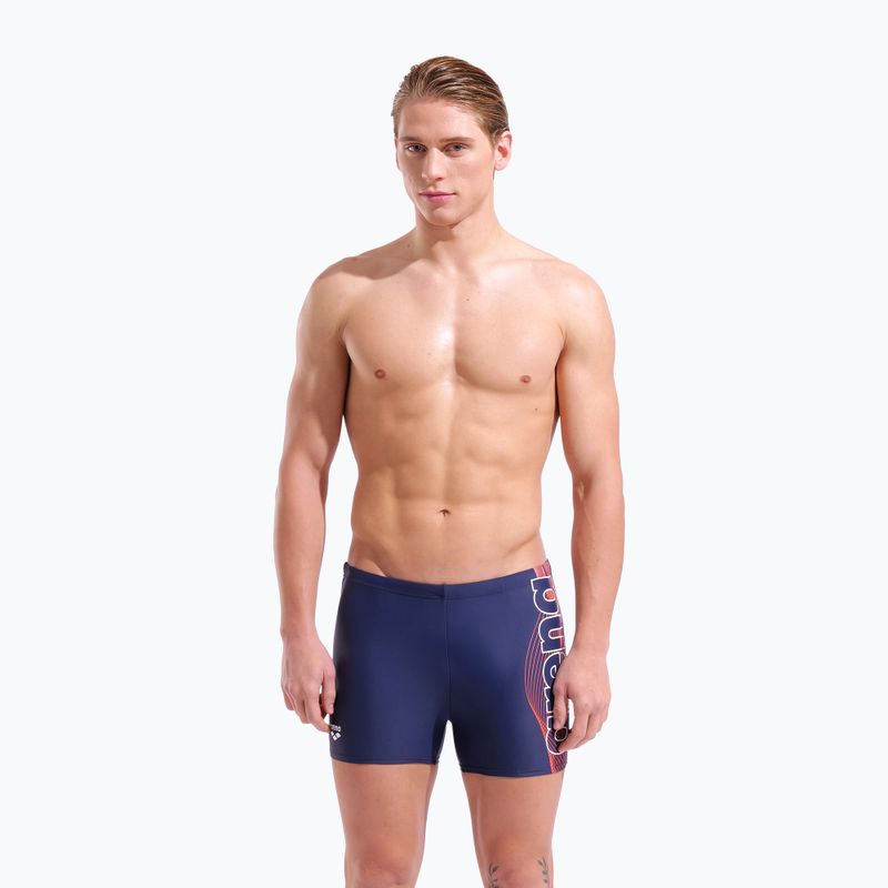 Pánské plavecké boxerky arena Basic Swim Short navy/white 5