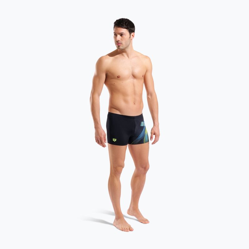 Pánské plavecké boxerky arena Jellyfish Swim Short black/multi 2