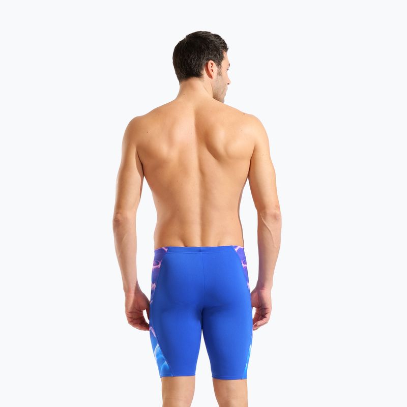Pánské plavecké jammery arena Earth Swim Jammer neon blue/neon blue multi 7