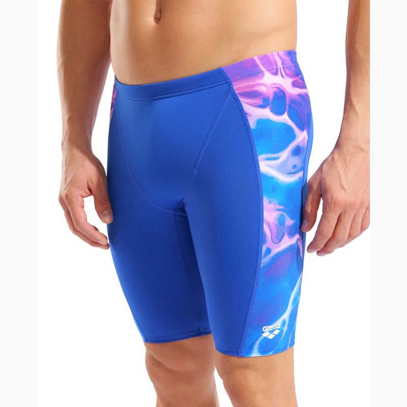 Pánské plavecké jammery arena Earth Swim Jammer neon blue/neon blue multi 8