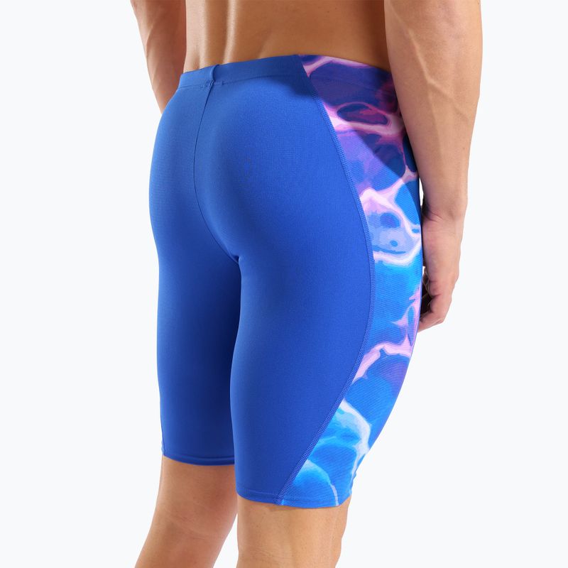 Pánské plavecké jammery arena Earth Swim Jammer neon blue/neon blue multi 9
