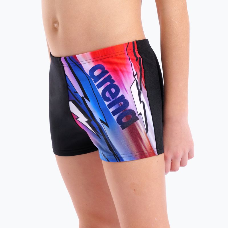 Chlapecké plavecké boxerky arena Loud Swim Short black/multi 4