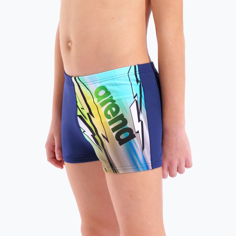Chlapecké plavecké boxerky arena Loud Swim Short navy/multi 4