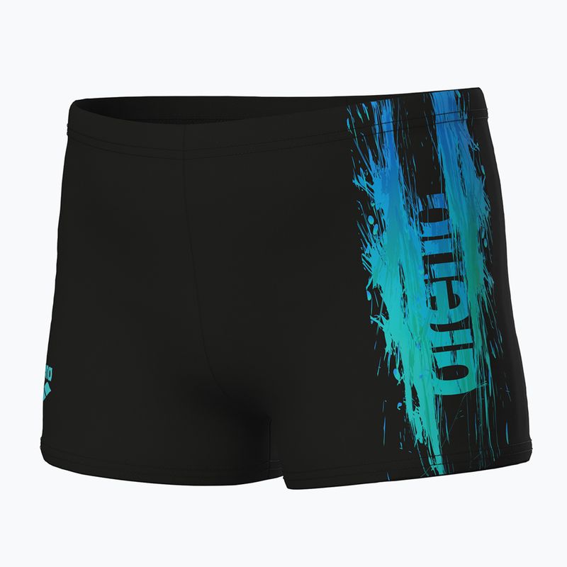 Chlapecké plavecké boxerky arena Loud Swim Short black/black multi 3