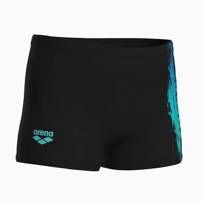 Chlapecké plavecké boxerky arena Loud Swim Short black/black multi 4