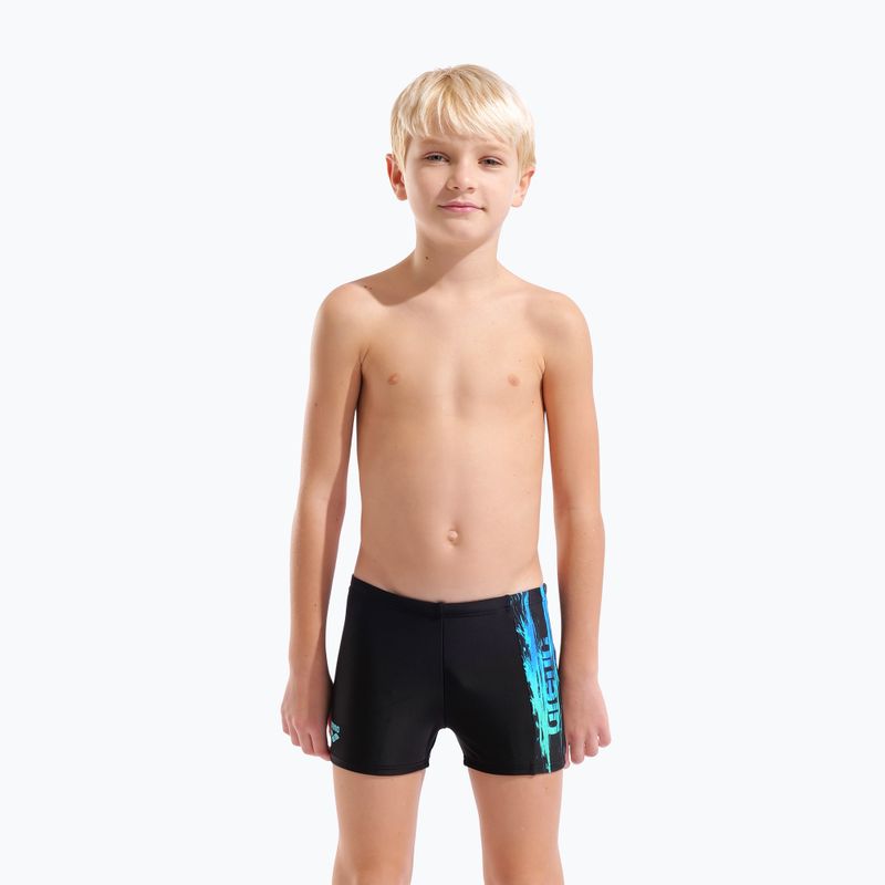 Chlapecké plavecké boxerky arena Loud Swim Short black/black multi 5
