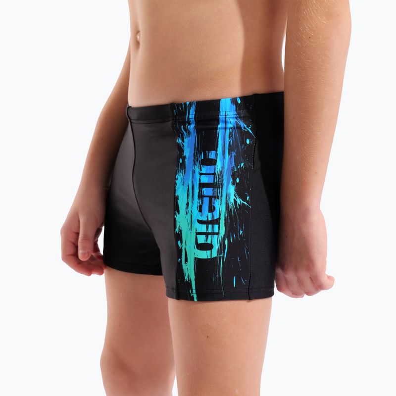 Chlapecké plavecké boxerky arena Loud Swim Short black/black multi 8